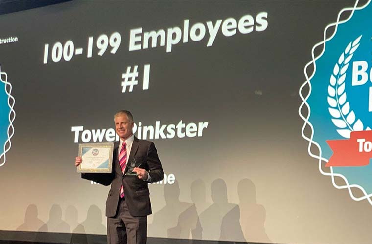 TowerPinkster Ranks Nationally as #1 Best Firm to Work For